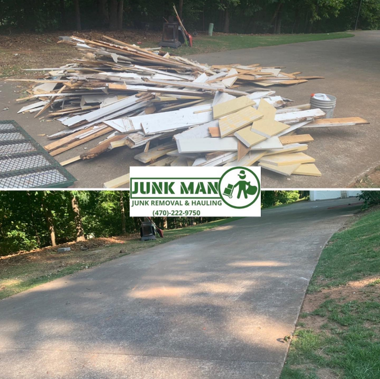 Junk Man providing construction site clean up.